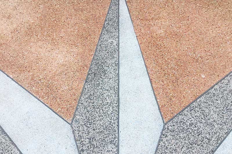 Exposed Aggregate Design Inspiration in Wollon